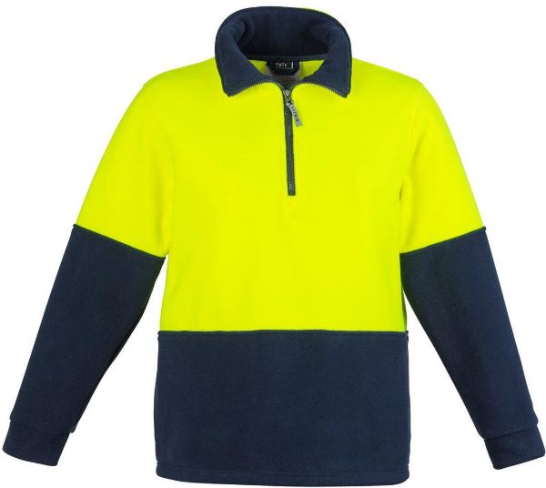 Picture of UNISEX HI VIS HALF ZIP FLEECE JUMPER