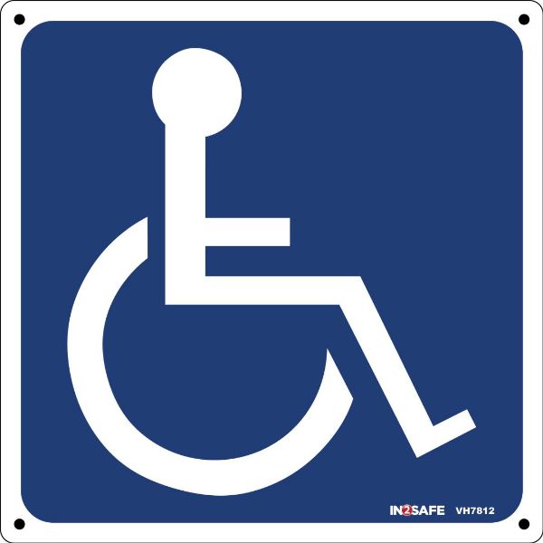 Picture of WHEELCHAIR SIGN 150 X 150 PVC
