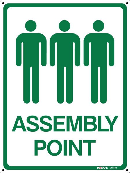 Picture of ASSEMBLY POINT PEOPLE SIGN 300 X 400 PVC