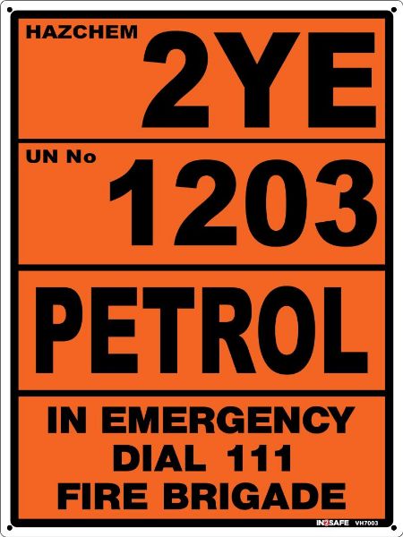 Picture of PETROL 2YE UN1203 SIGN LABEL 300 X 400 SAV