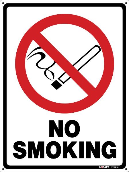 Picture of NO SMOKING SIGN 300 X 400 PVC