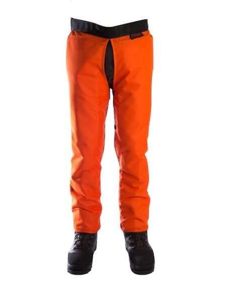 Picture of CLOGGER C8 CHAPS ORANGE TROUSER-LEG SMALL
