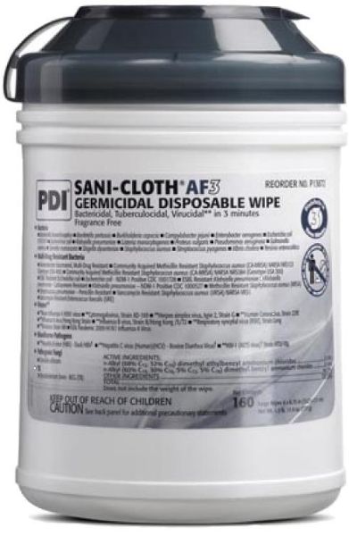 Picture of PDI ALCOHOL WIPE TUB 160S