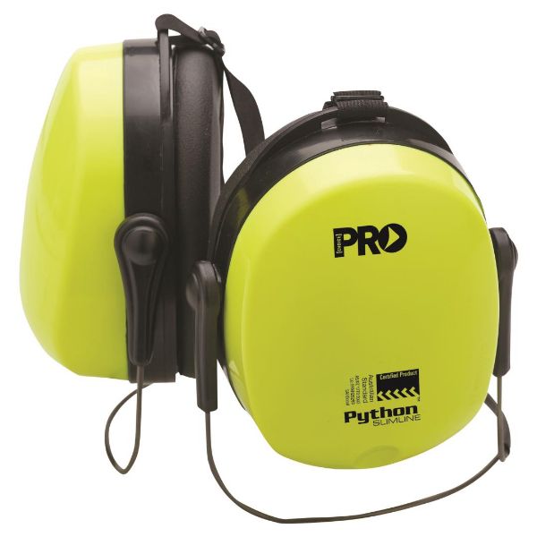 Picture of PRO PYTHON SLIMLINE HIVIS NECKBAND EARMUFFS