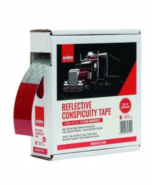 Picture of ESKO CONSPICUITY ADHESIVE TAPE RED/WHITE PER METER