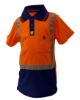 Picture of CAUTION HI-VIS CHILDRENS MICROFIBRE POLO