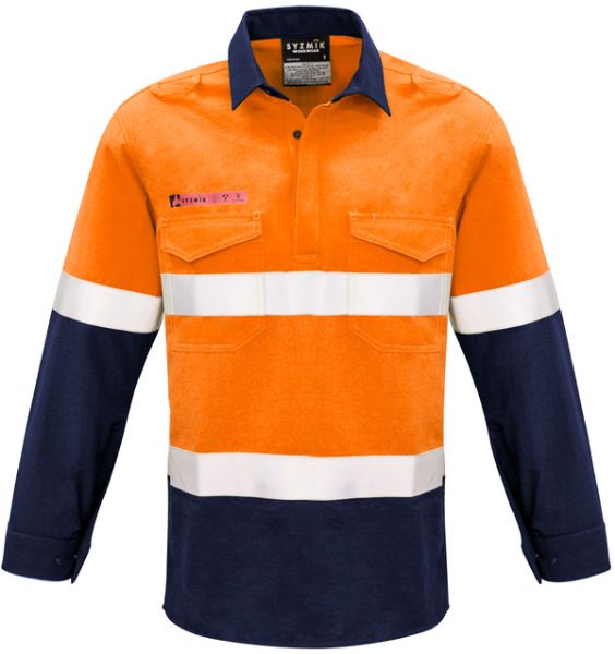 Picture of MENS FR CLOSED FRONT HOOPED TAPED SPLICED SHIRT