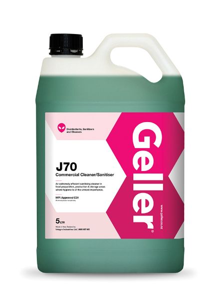 Picture of GELLER J70 COMMERCIAL CLEANER/SANITISER 5 LITRE