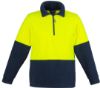 Picture of UNISEX HI VIS HALF ZIP FLEECE JUMPER