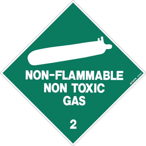 Picture of NON FLAMMABLE NON TOXIC GAS 2 PLACARD SIGN 295 X 295 PVC