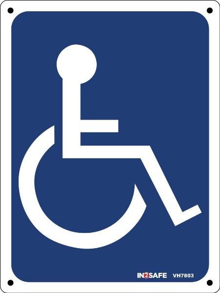 Picture of WHEELCHAIR SIGN 225 X 300 PVC