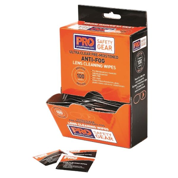 Picture of PRO LENS ANTI FOG CLEAN WIPES BOX 100