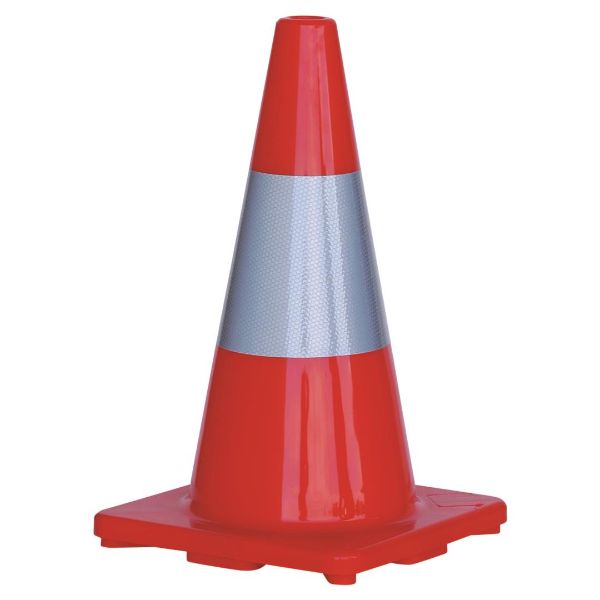 Picture of ROAD SAFETY ROAD CONE REFLECTIVE 450MM