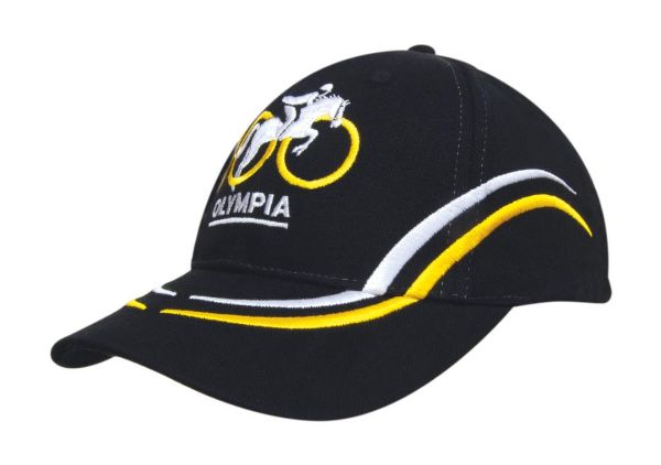 Picture of HSZ BRUSHED CAP WITH CURVED EMBROIDERY ON CROWN & PEAK