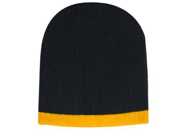 Picture of HSZ CABLE KNIT TWO TONE BEANIE