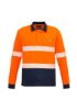 Picture of UNISEX HI VIS SEGMENTED L/S POLO - HOOP TAPED