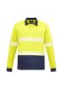 Picture of UNISEX HI VIS SEGMENTED L/S POLO - HOOP TAPED
