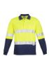 Picture of MENS HI VIS SPLICED POLO - LONG SLEEVE HOOP TAPED
