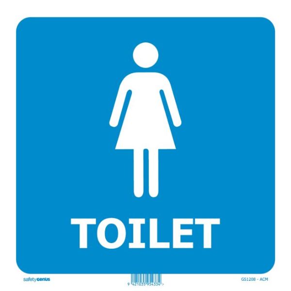 Picture of FEMALE TOILET SIGN 200X200 ACM