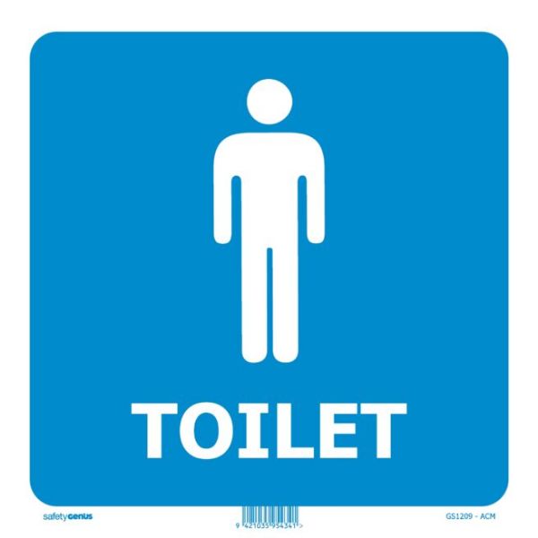 Picture of MALE TOILET SIGN 200X200 ACM
