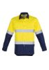 Picture of MENS HI VIS SPLICED INDUSTRIAL SHIRT - HOOP TAPED