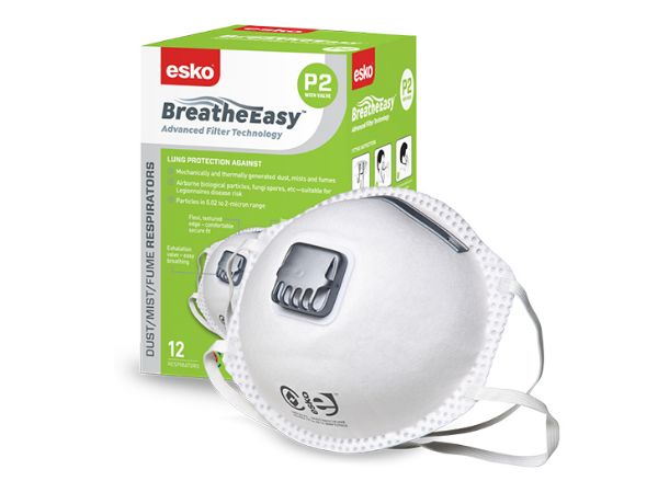 Picture of ESKO BREATHE EASY P2 VALVED MASK BOX OF 12