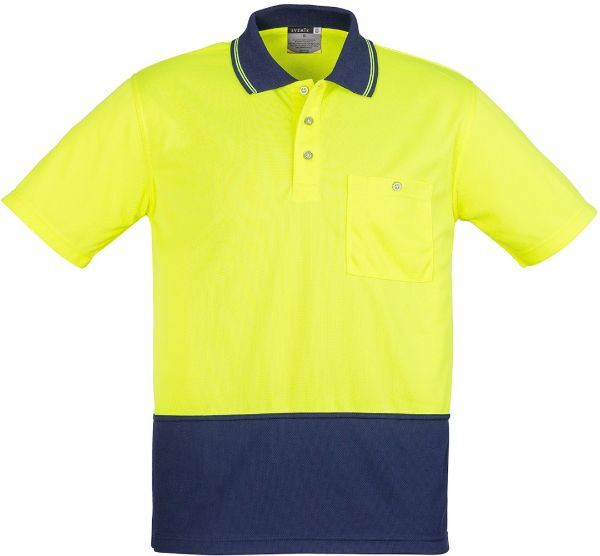 Picture of UNISEX HI VIS BASIC SPLICED POLO - SHORT SLEEVE