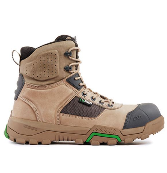 Picture of FXD BOOT WB1 ZIP SIDE SIX INCH WITH SCUFF CAP STONE