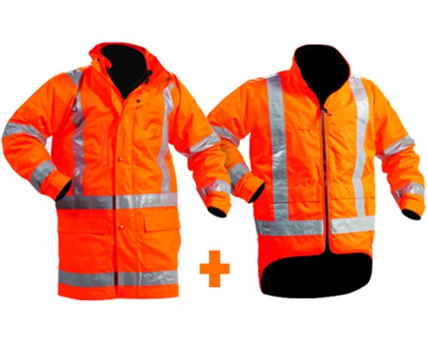 Picture of BISON JACKET STAMINA TTMC 5-IN-1 VEST COMBO ORANGE