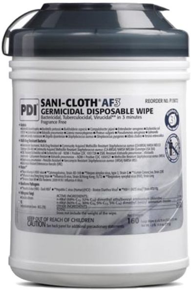 Picture of PDI ALCOHOL WIPE TUB 160S