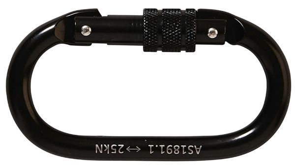 Picture of LINQ KARABINER - SCREW GATE STEEL ALLOY 18MM