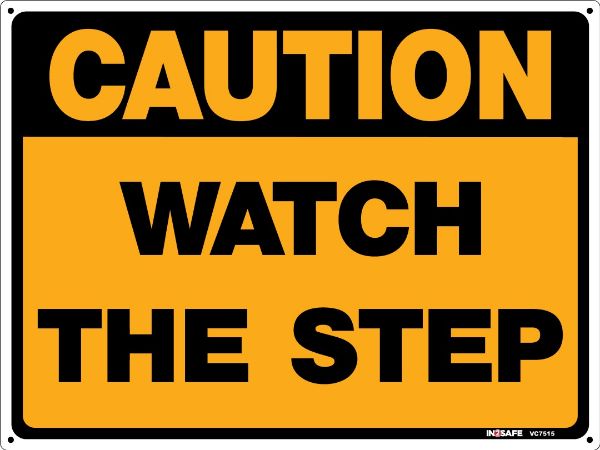 Picture of CAUTION WATCH THE STEP 300 X 225 PVC