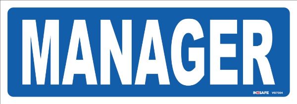 Picture of MANAGER SIGN 200 X 70 PVC