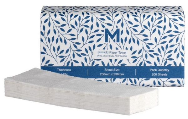 Picture of MATTHEWS SLIMFOLD PAPER TOWELS BOX OF 20